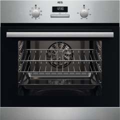 AEG BCX23101EM 59.4cm Built In Electric Single Oven - Stainless