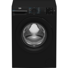 Beko BMN3WT3841B 8kg 1400 Spin RecycledTub Washing Machine - Black