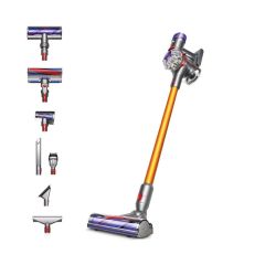 Dyson V8ABS-2023 Cordless Stick Vacuum Cleaner - 40 Minutes Run Time - Silver/Yellow