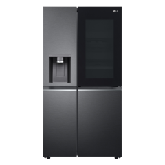 LG GSXV90MCAE Frost Free American Style Fridge Freezer - Matt Black